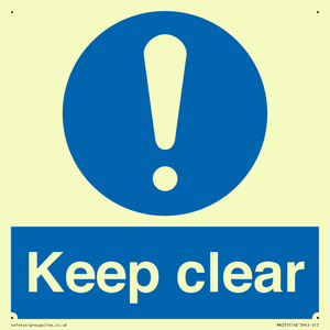 keep clear